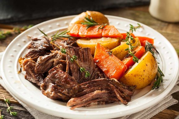 Restaurant traditionnel avec des produits de la région