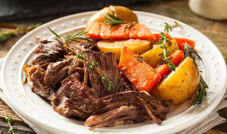 Restaurant traditionnel avec des produits de la région